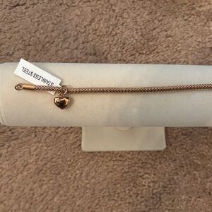 QVC rose tone bracelet brand new